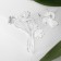 Brooch "Flowers" in a vase, colored in silver