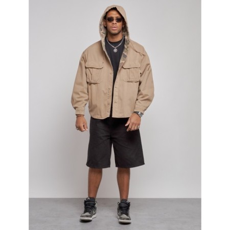 Jeaning jacket men's, size 54, beige color-4
