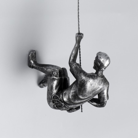 Souvenir Polystone "The Writing of the Vede" Right, Blaged silver 18x8 cm