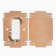 Box for chocolate "spruce branches", with a window, 9.4 x 1.7 x 18.4 cm, New Year