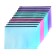 A set of paces-converts on the A4 ZIP-Molniya, 150 microns, Calligrata Pastel, with black zipper, translucent, pastel, 12 pieces, mix