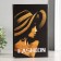 Safe-book wood, leatherette, mirror "Girl in a hat" 24x16x5 cm