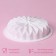 Form for mousse desserts and baking of the “origami”, silicone, 18.5 × 18.5 cm, white color