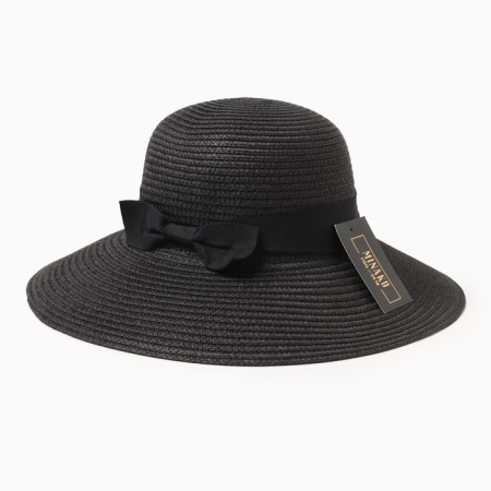 Women's hat minku "Beach", size 56-58, black color-4