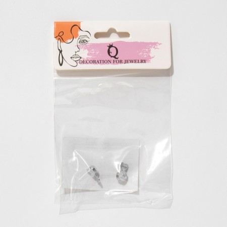 Silicone supporting plugs (1 pair), silver color-2