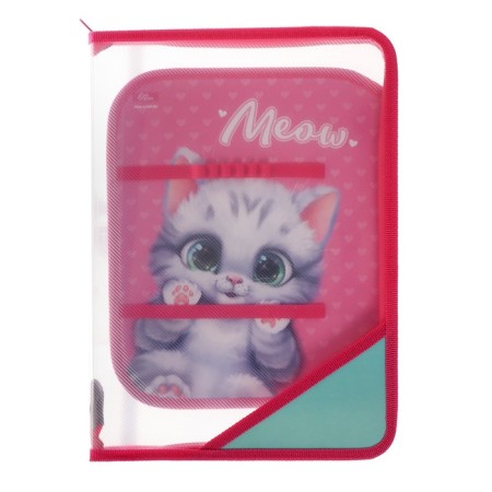 Labor folder A4, 325 x 230 x 25 mm, lightning around, folding bar, plastic, PTR-1, calligrata "cat"-4