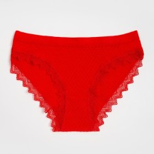 Cowards of women's slips collorista, red color, size 42-44