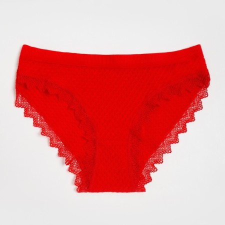 Cowards of women's slips collorista, red color, size 42-44