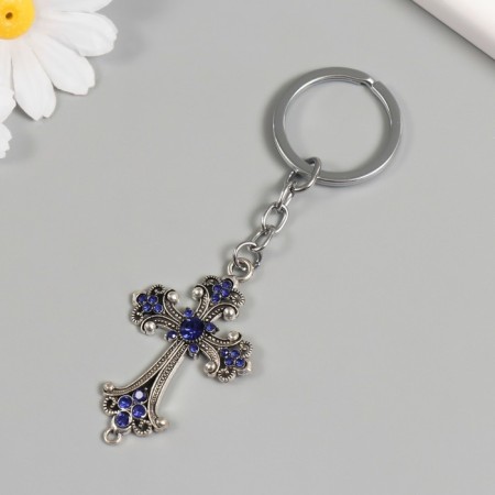Keychain from the evil eye "openwork cross" 3.5x5 cm-1