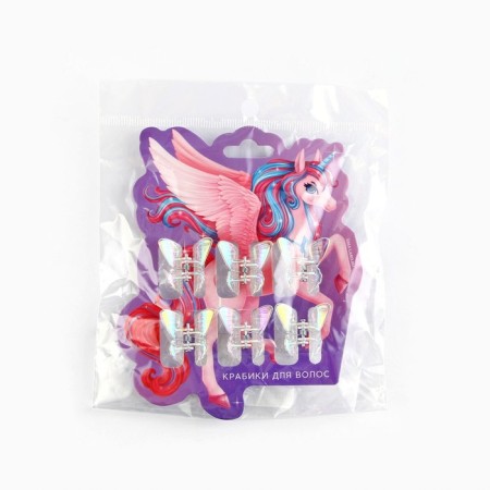 Hair crab "Magic", set 6 pcs, 1.5 x 1.5 cm-4