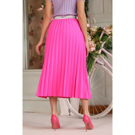 Female skirt, size 48, pink color-4
