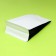 Package eight-shirt, flat bottom, white-black, 20 x 13 x 7 cm set 50pcs