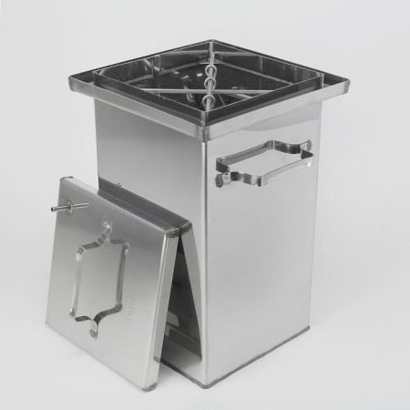 Smoke 45 × 25 × 25 cm, stainless steel 1.5 mm-4