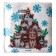 Paper napkins “Happy New Year”, cats, single -layer, 24x24 cm, set 20 pcs