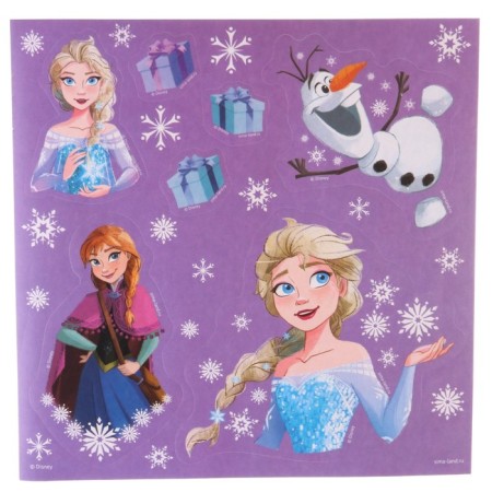 Chancellery set "Happy New Year", A6 notebook, pen, stickers, cold heart-4
