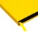 Leduced Diary A5, 140l, Cage, leatherette, elastic band, black cut, yellow