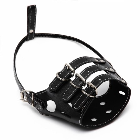 Pressed Little Muzzle adjustable, No. 3, DN 6.8 cm, ohm 21-28 cm, black-3