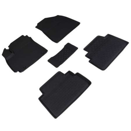 Rubber rugs with a high side for Kia Soul III, 2019-N.V.