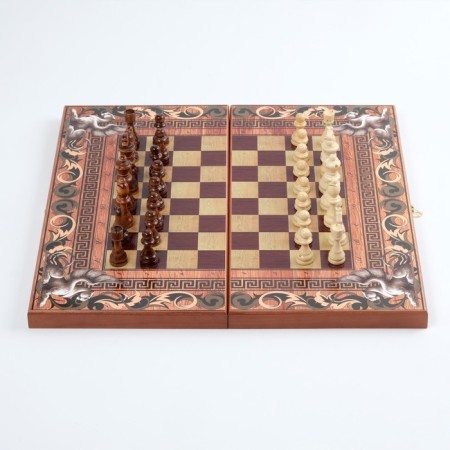 Large chess large "Griffin", 50 x 50 cm, desktop, King H-9 cm, pawn H-4.5 cm-2