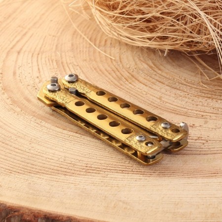 Bow Knock "Killer" 11cm, blade 48mm/1mm, golden-2