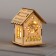 Christmas tree toy "House with bells", from batteries, glow of warm white
