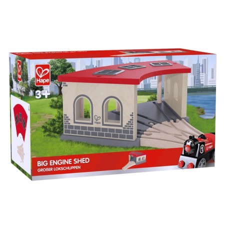 Element of the toy railway "Depot for 3 locomotives"-1
