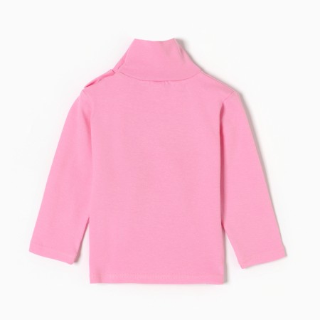 Turtleneck for girls, pink color, height 98 cm-3