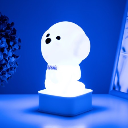 Night "Dog" LED from USB/batteries 4haa white 11.5x11x19 cm Risalux-4