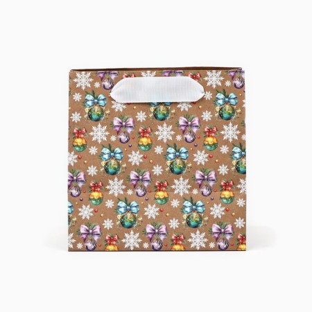 Craft square “Christmas tree with gifts”, 14 x 14 x 9 cm, New Year-3