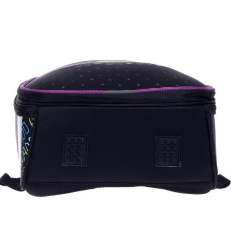 School backpack 38 x 30 x 16 cm, ergonomic back, stavia "avocado", black/lilac-5