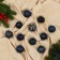 Set of balls plastic D-4.5 cm, 24 pcs "Frosty patterns" blue