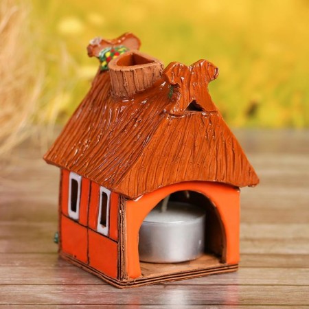Aroma lamp house "Horse", 11 cm, handmade, mix,-5