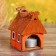 Aroma lamp house "Horse", 11 cm, handmade, mix,