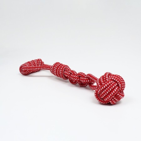 A wicker cable toy with a pen, up to 38 cm, up to 180 g, ball 7 cm, red-4