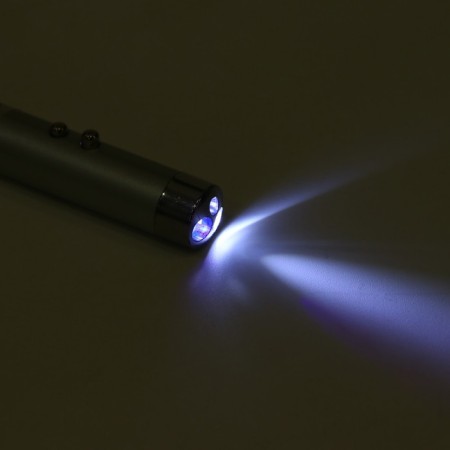 Laser pointer, with carbine, range 1 km, 3 lr 44, 7.3 x 1.2 cm, silver-6