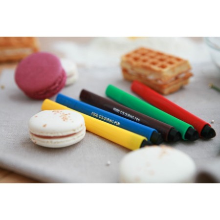 A set of markers for decorating desserts, 21 × 12 × 1.5 cm, 5 pcs, multi -colored-5