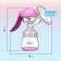Milk -OTSOS manual, 2B1 with a bottle of shg, 150ml, purple color