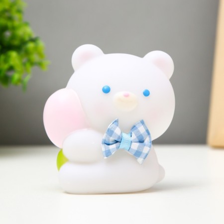 Nightmare "Bear" LED from batteries white-pink 8.3x9 cm Risalux-3