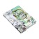 Notebook Gift, A6, 96 sheets, color block, with a curly knife, PVC cover, 3D, "Anime", mix