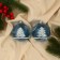 Set of balls plastic D-8 cm, 2 pcs "Winter Fairy Tale" Blue-Great