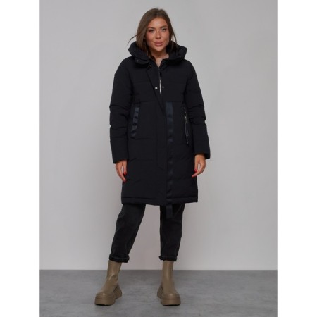 Coat insulated winter female, size 50, black color