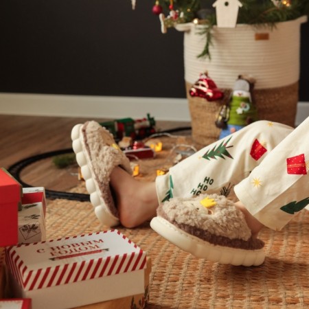 Baby slippers, size 28-29, brown-2