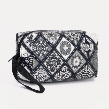 Lightning cosmetic bag, gray color