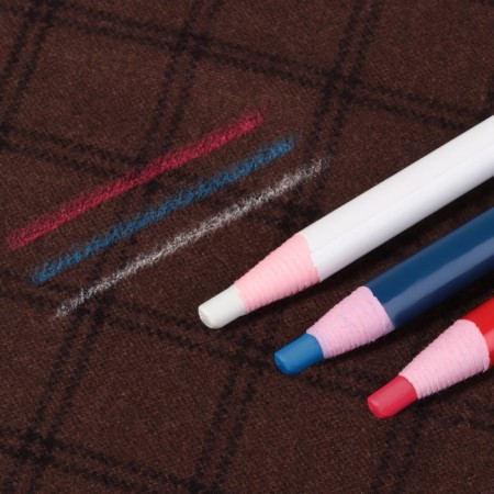 Fabric pencil, self -shaped, 3 pcs, white, red, blue color-1
