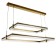 Lamp "Coruna" LED 320W 3000-6000K gold 80x40x15cm Bayerlux