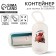 Container with packets for cleaning the dogs "I'm in the moment", the color is white
