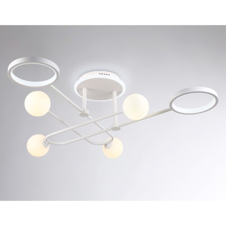 LED ceiling LED with a change of lamp and control panel Ambrella Light, Linetech, FL666229, G9, 48 W, 3600LUM, 3000-6400K, white, white matte color-3