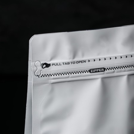 Eight -shirt package with a tear -off lock, white, matte, 13.5 x 26 + 7.5 cm set 100pcs-3