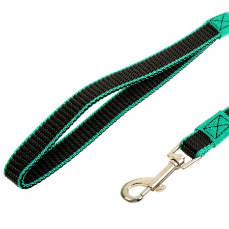 Kaponnoye zonik leash with double latex thread, 5 m x 1.5 cm, green-1