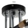 Svetogor chandelier "Star" 5x60W E27 Black 53x53x26cm